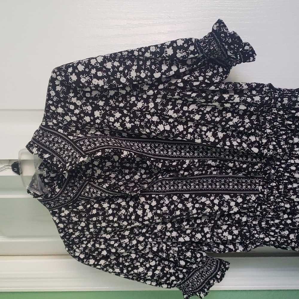 Black and white maxi dress